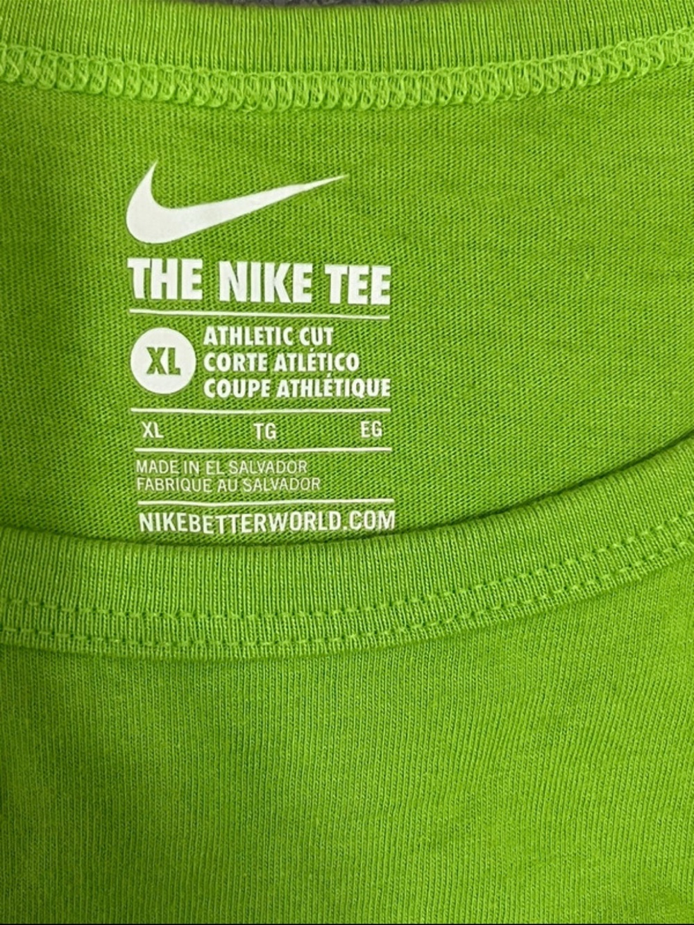 Nike Lime Green Tank Top youth XL - Picture 3 of 3